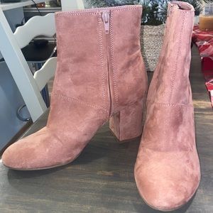 Pink Suede American Eagle Booties